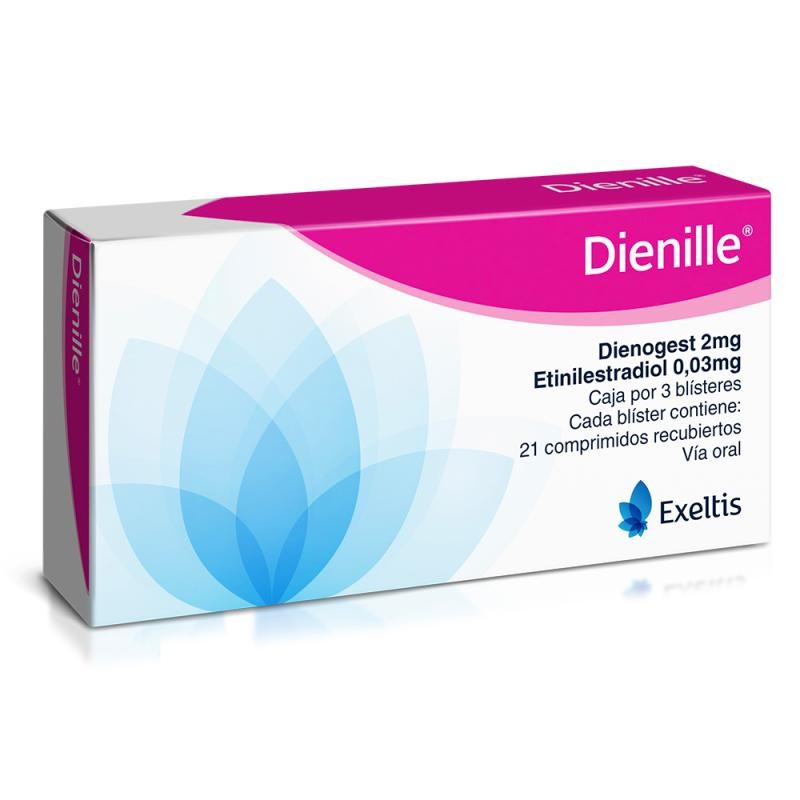 Dienille 2mg/0.03mg Caja x 63 tabletas Dienogest Etinilestradiol
