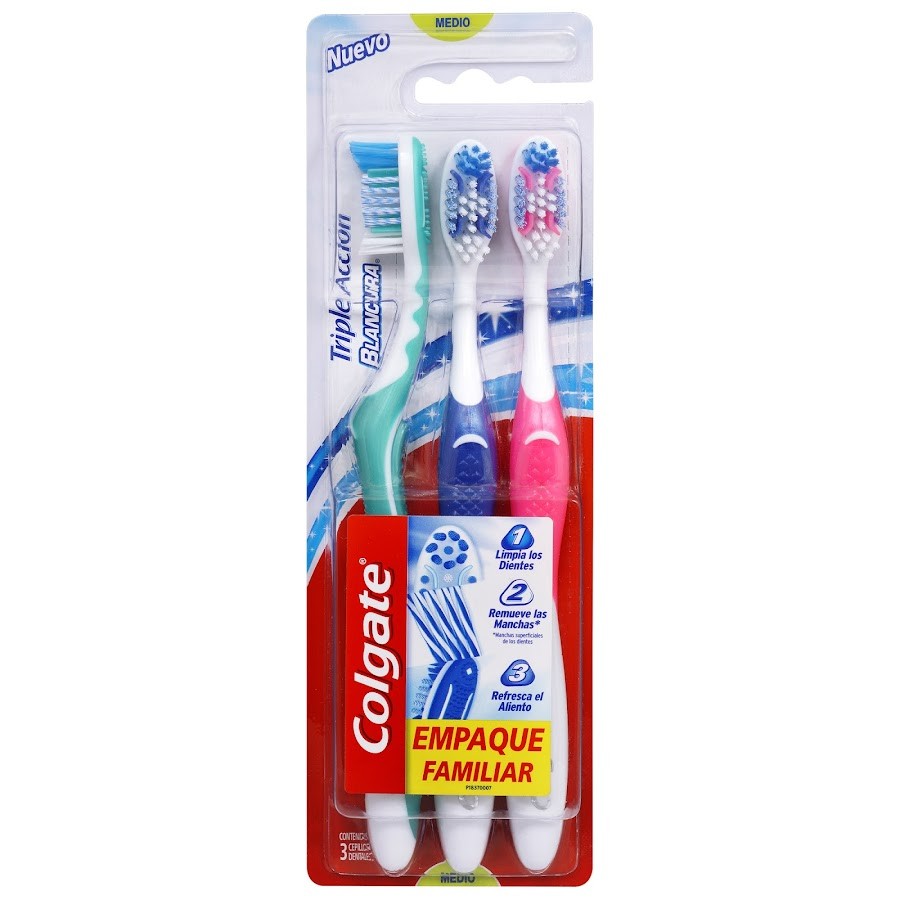 OFERTA CEPILLO TRIPLE ACCION COLGATE EXTRA BLANCURA X 3
