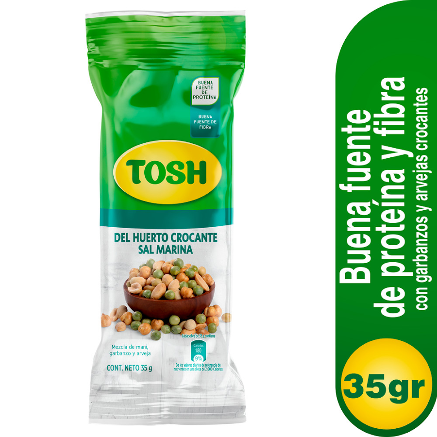 Pasabocas Tosh Huerto Sal Marina X35g