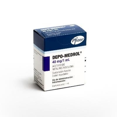 DEPO MEDROL 40MG  VIAL FRA X1AMP X1ML PFIZER METILPREDNISOLONA