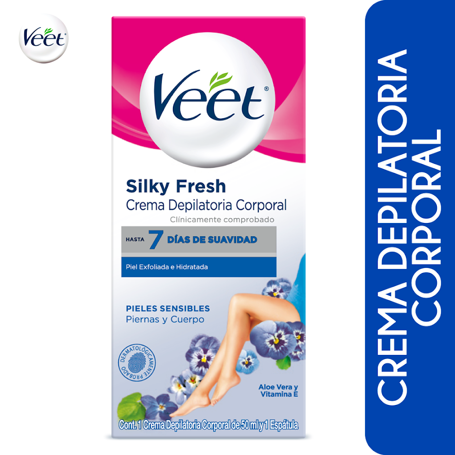 Crema Depilatoria VEET Corporal Piel Sensible Aloe Vera x50Ml.