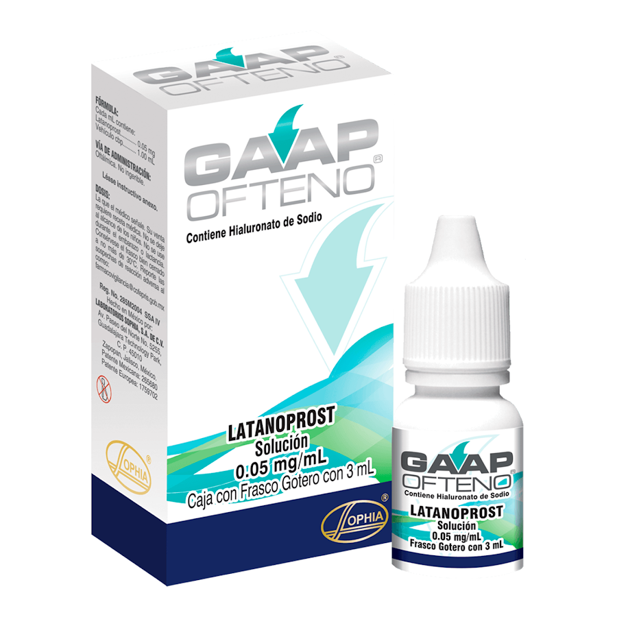 Gaap Ofteno 0.005% Solución Oftálmica Frasco x3Ml. Sophia Latanoprost