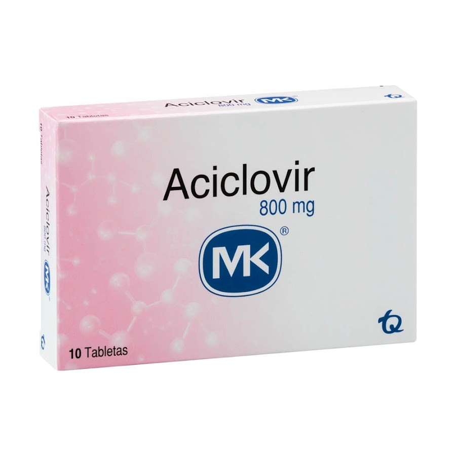 Aciclovir MK 800mg Tabletas Caj. x10Tab TQ
