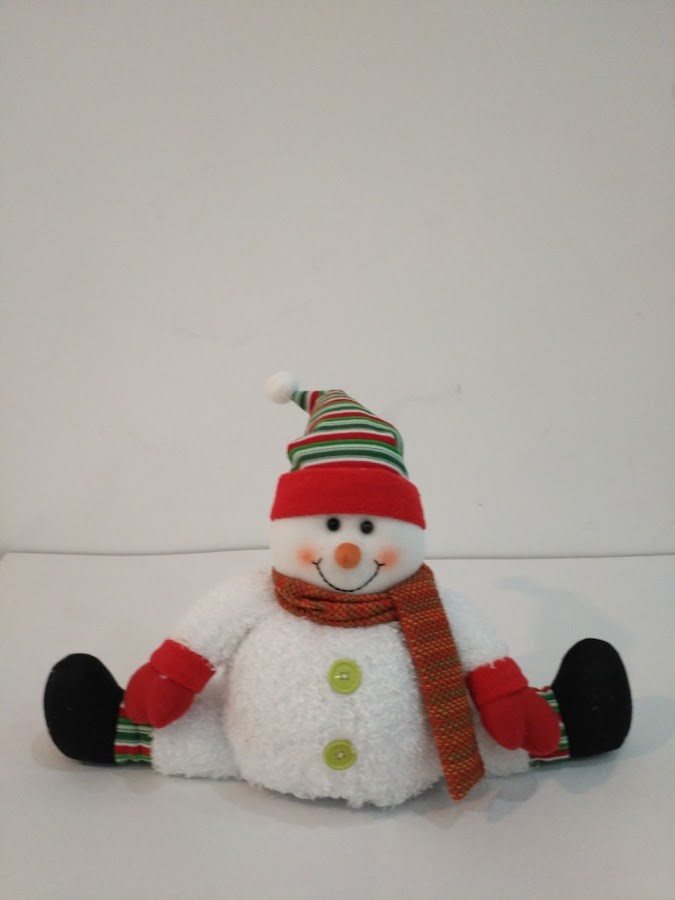 $ Muñeco De Nieve Navideño Grand Grande Sentado X1Und  Nav18