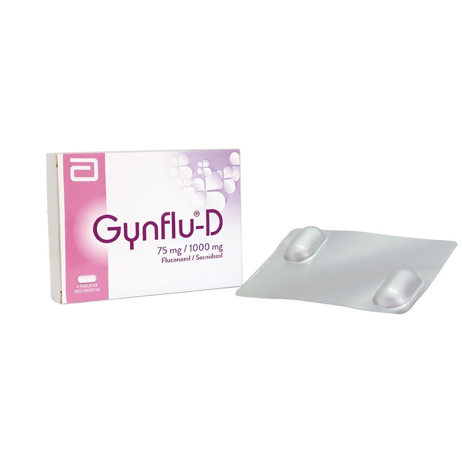Gynflu-D 75/1000mg Tableta Caja x4tab. Lafrancol Fluconazol Secnidazol