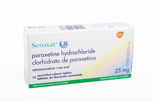 Seroxat Cr 25Mg Tabletas Caja x10Tab. GSK Clorhidrato de Paroxetina