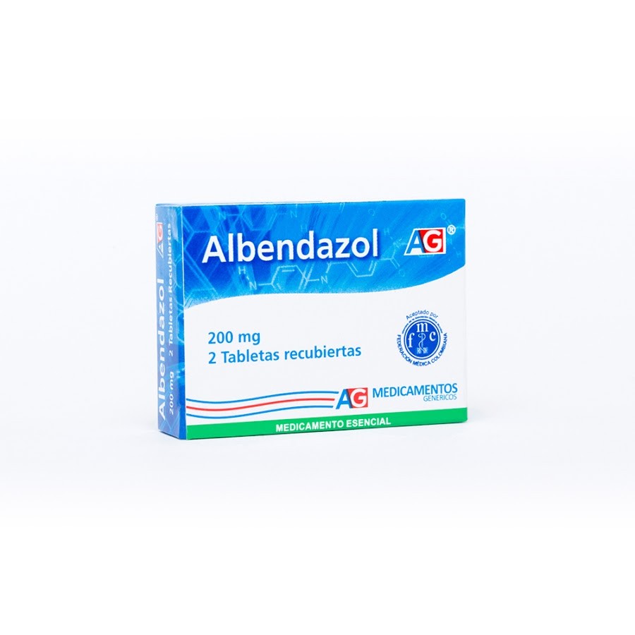 Albendazol 200Mg AG Caja x 2Tab