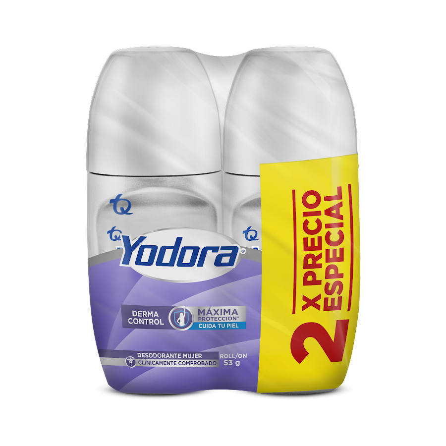 Oferta Precio Especial Desodorante Roll On Mujer  Derma Control x2 Und x53gr