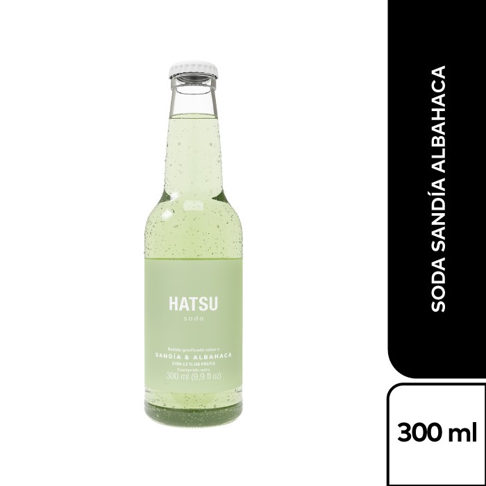 Soda Hatsu Sandia & albahaca x 300Ml
