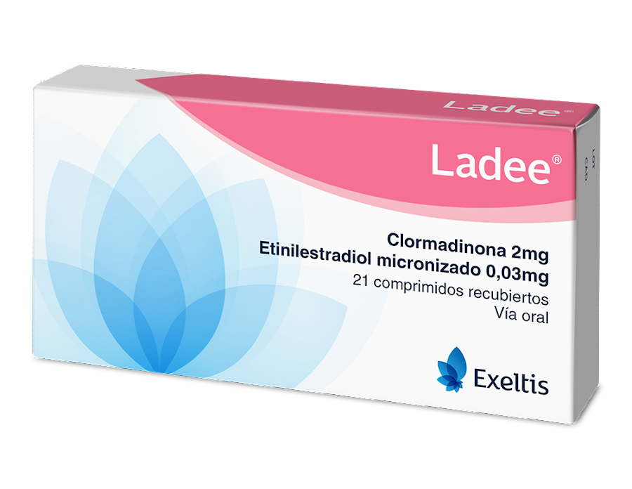 LADEE 2/0.03 MG COMPRIMIDOS CAJA X21COM.EXELTIS CLORMAD ETINILE