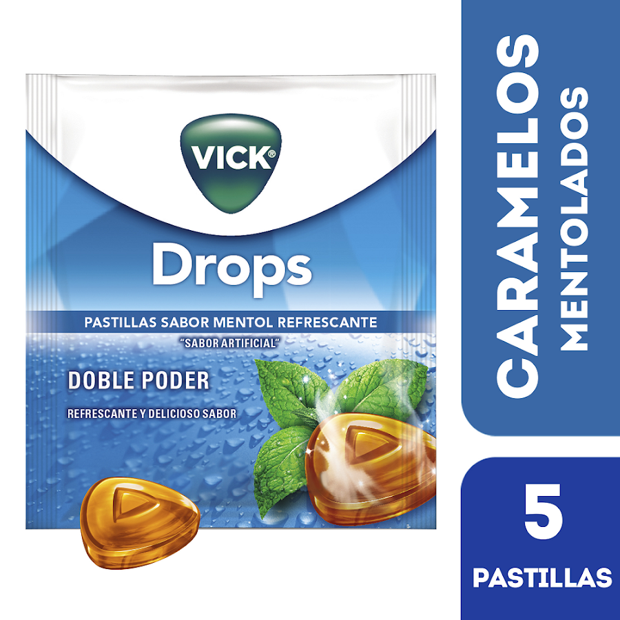 Fracción VICK Mentol Pastilla Sobre x5Pas. P&G