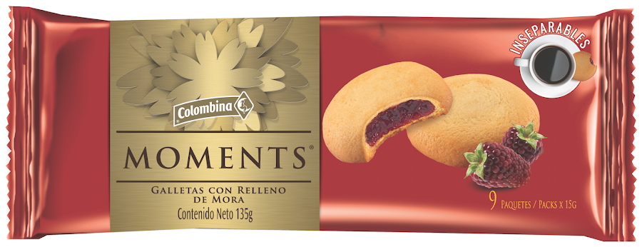 $Estuche Chocolates Moments Rellenos De Mora X 9UND Madres 2019