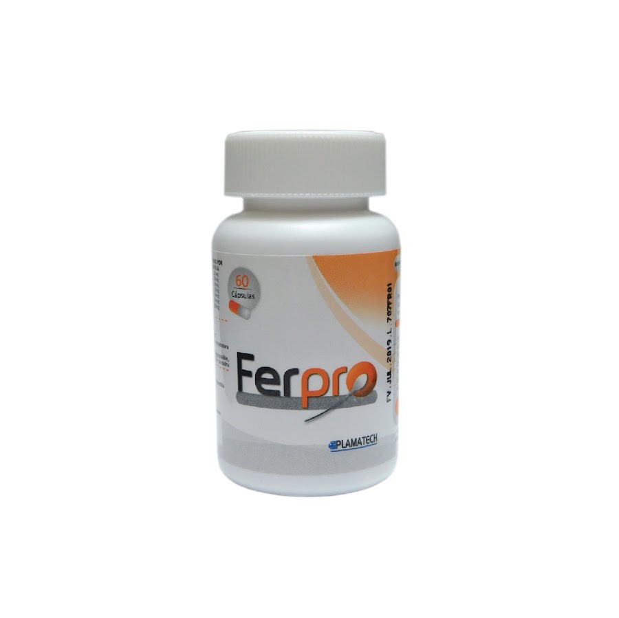 Ferpro Cápsulas Frasco X60Cap Plamatech Medicina Homeopática
