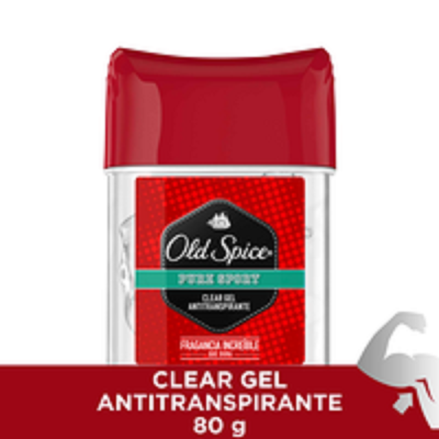 DESODORANTE OLD SPICE GEL PURE SPORT FRAGANCIA INCREÍBLE X80G