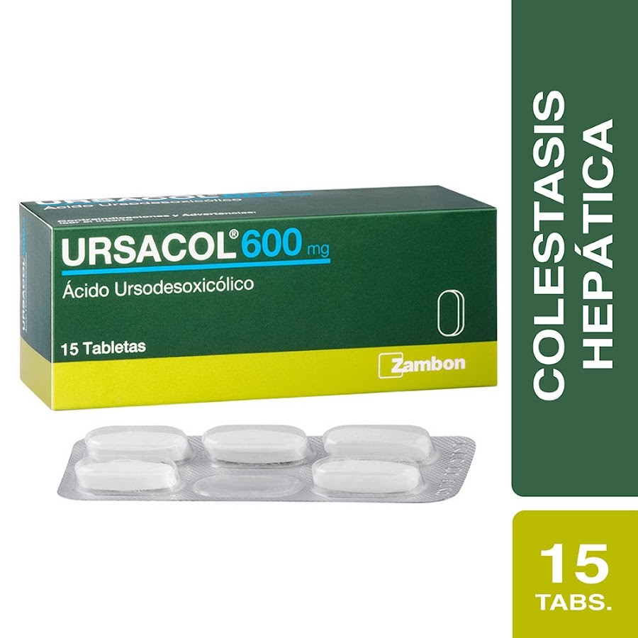 URSACOL 600MG  X15TAB. ZAMBON ÁCIDO URSODESOXICOLICO
