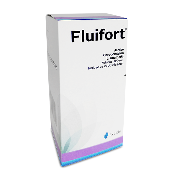 Fluifort Adultos 9% Jarabe Fco.x120Ml. Eurodrug Carbocisteina Lisinato