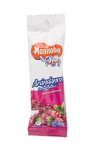 Pasabocas Manitoba Arándanos Paquete X35G.