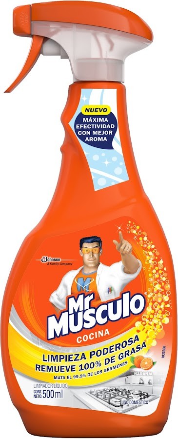Desengrasante MR MUSCULO Advance Total Cocina Acción Naranja x500cc