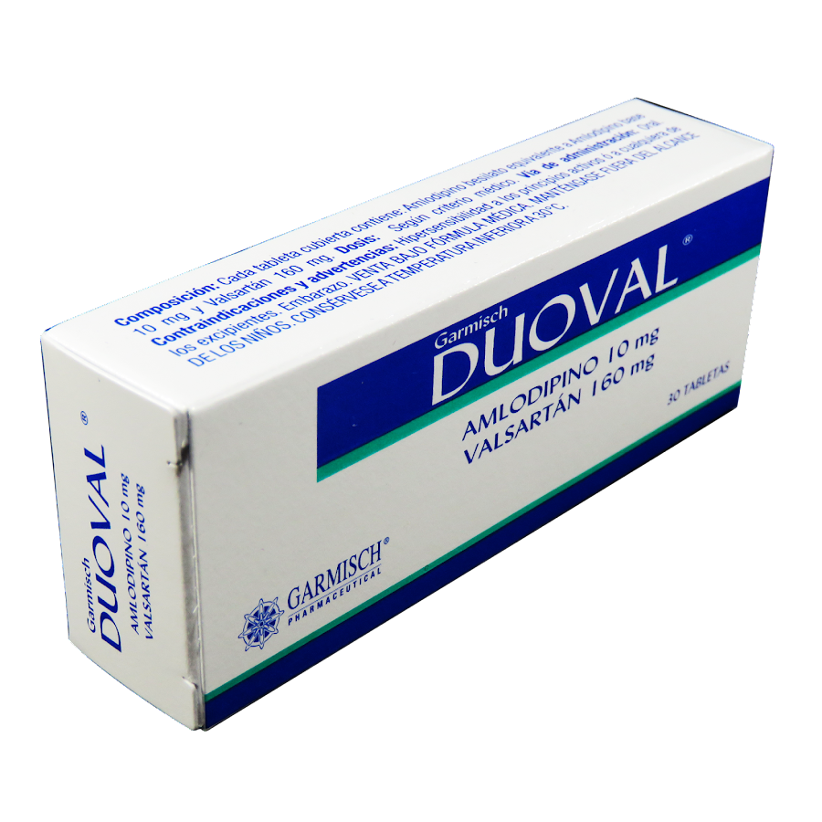 Duoval Garmisch Amlodipino 10Mg Valsartan 160Mg Caja x 30Tab