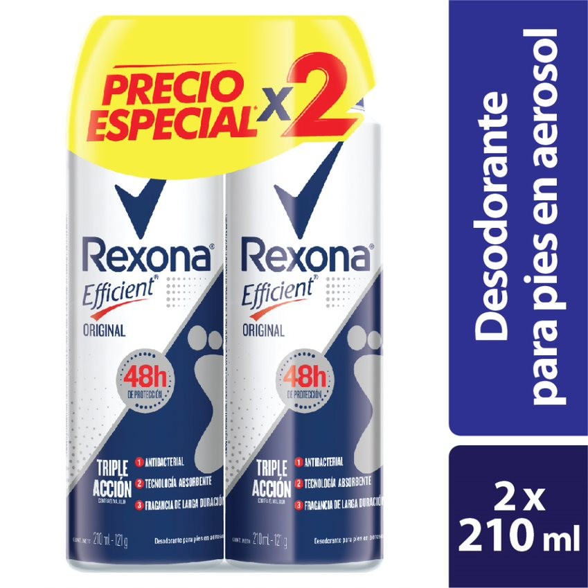 Desodorante Deo Aer Efficient Original x2 und x210ml