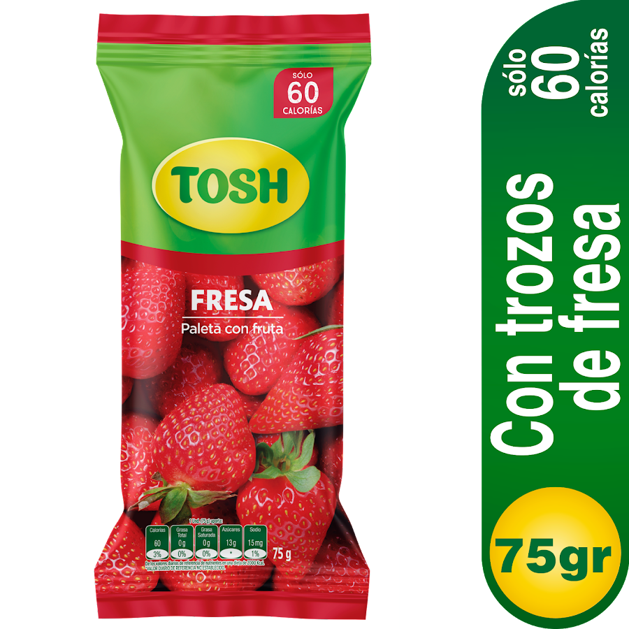 Paleta Tosh Fresa x 75Gr