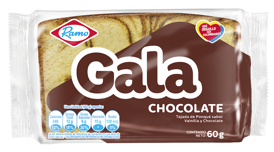 Ponque Ramo Gala Chocolate x 60Gr