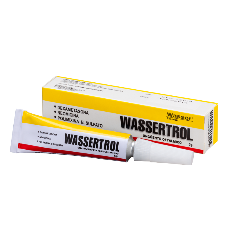 WASSERTROL UNGÜENTO X5G. WASSER DEXAMETASONA NEOMICINA POLIMIXINA