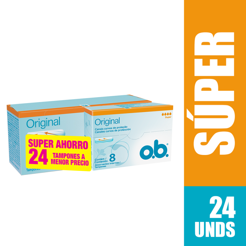 Oferta Tampones OB Original Super x 16Und + Tampones OB Original Super x 8Und