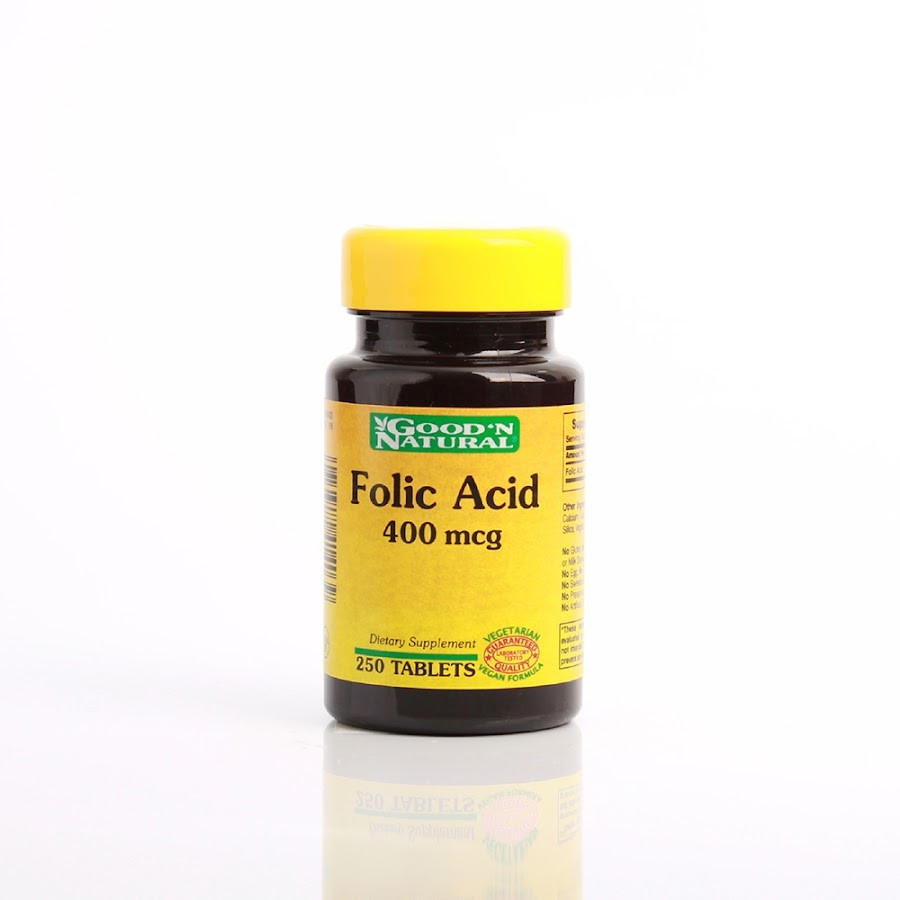 FOLIC ACID 400MCG GOOD´N NATURAL TABLETAS FRASCO X250TAB