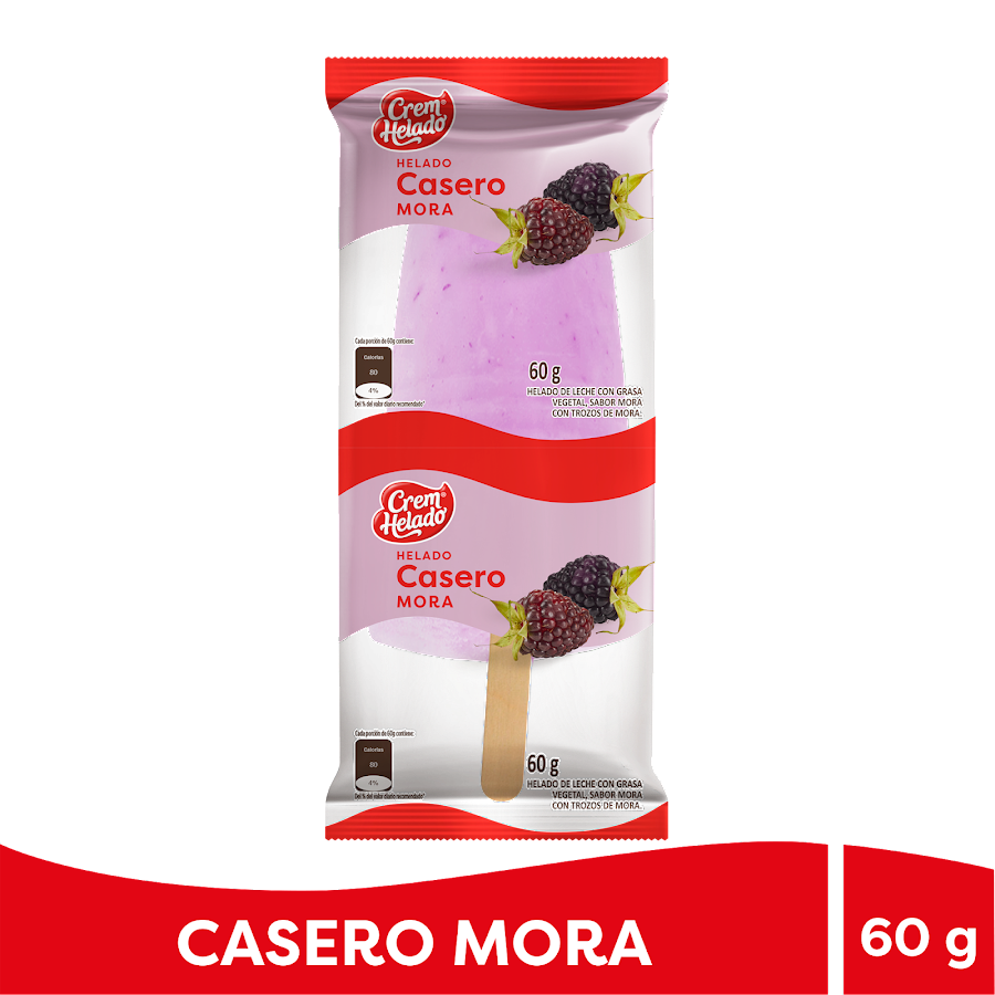 HELADO CREM HELADO CASERO MORA X60G