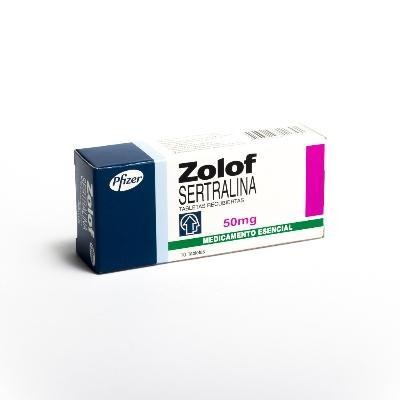 ZOLOF 50mg Tabletas Caja x10Tab. PFIZER Sertralina