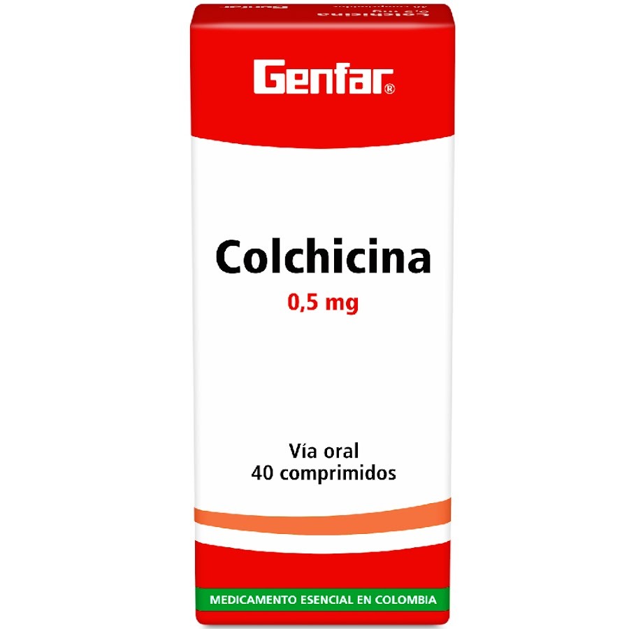 Colchicina Genfar 0.5Mg Tabletas Caja X40Tab.