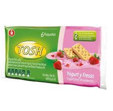 FRACCIÓN GALLETAS TOSH YOGURT Y FRESAS X24.8