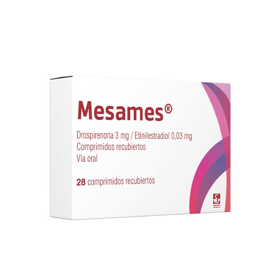 Mesames Siegfried Drospirenona 3Mg Etinilestradiol 0.03Mg Caja x 28Tab