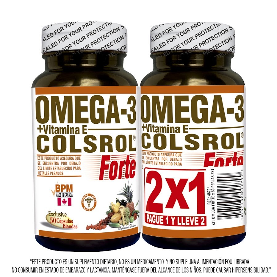 Oferta Omega 3 Colsrol Forte Fco.x50Cap. Natural Freshly Pg. 1 Lleve 2