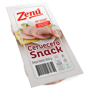 SALCHICHON ZENÚ CERVECERO X50G X2UND