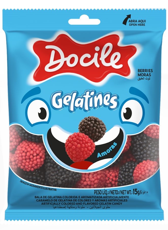 Gomitas Docile Gelatines Sabor Mora x15gr