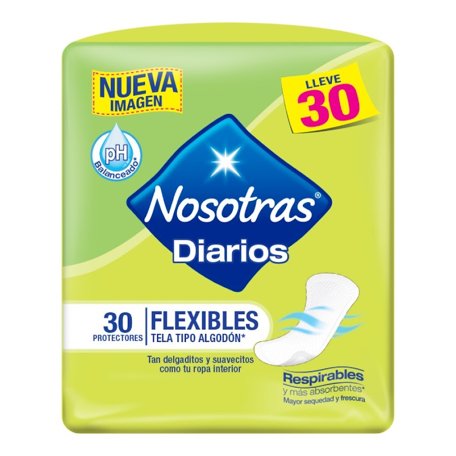 Protector NOSOTRAS Diarios Flexibles x30Und