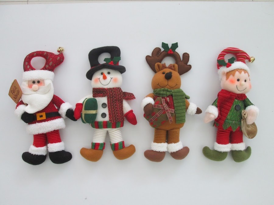 $Muñeco Navideño Surtido Para Puerta Pequeño X1und Nav18