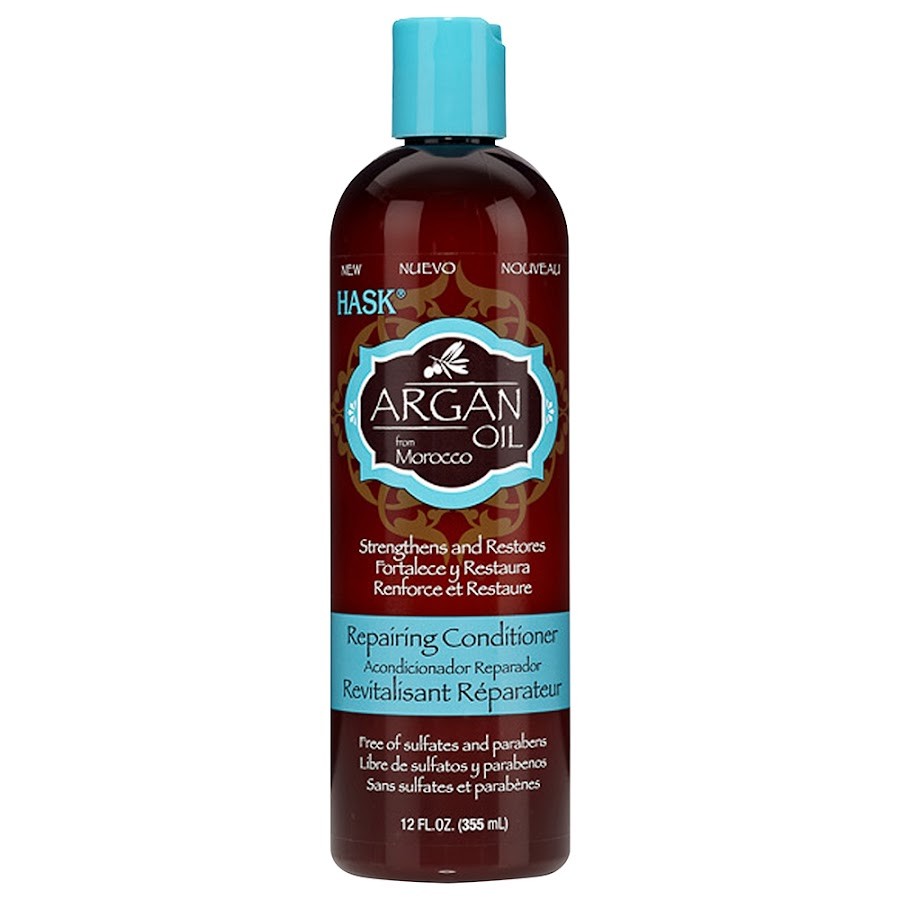 Shampoo Hask Reparador Aceite De Argan Frasco x 355ml