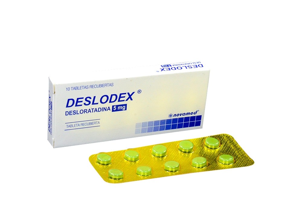 DESLODEX 5 M G X 20 TAB RECUB SOB X 10 UND