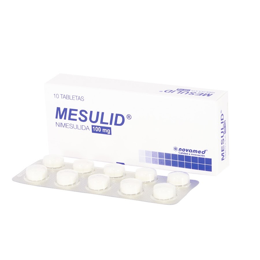 Mesulid 100Mg Tabletas Caja x10Tab. Novamed Nimesulida