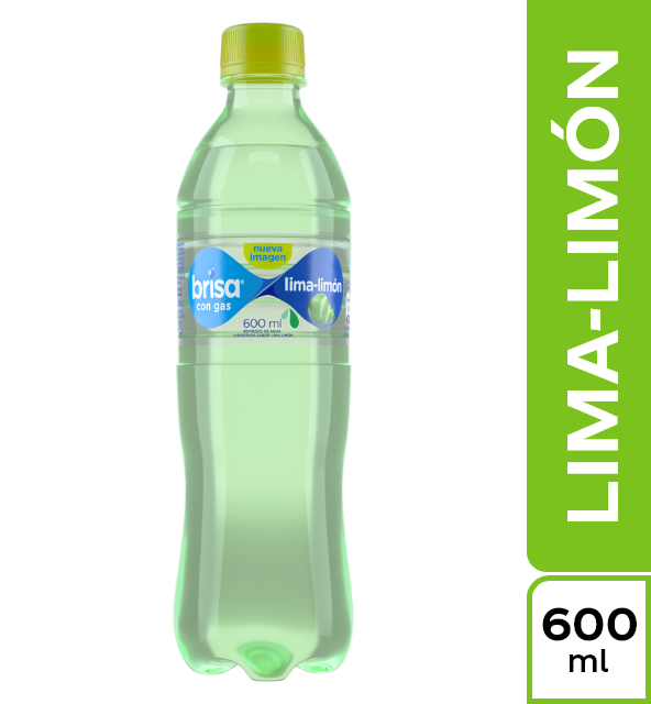 AGUA BRISA GAS SABORES LIMA LIMON X 600 ML