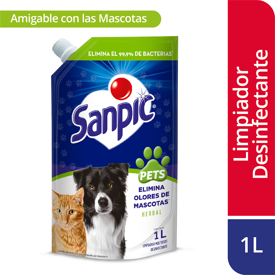 Eliminador de Olores Sanpic Mascotas 1lt