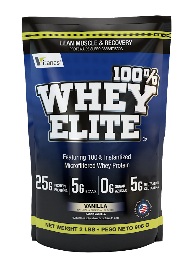 Proteína Whey Elite 100% Vainilla x 908Gr