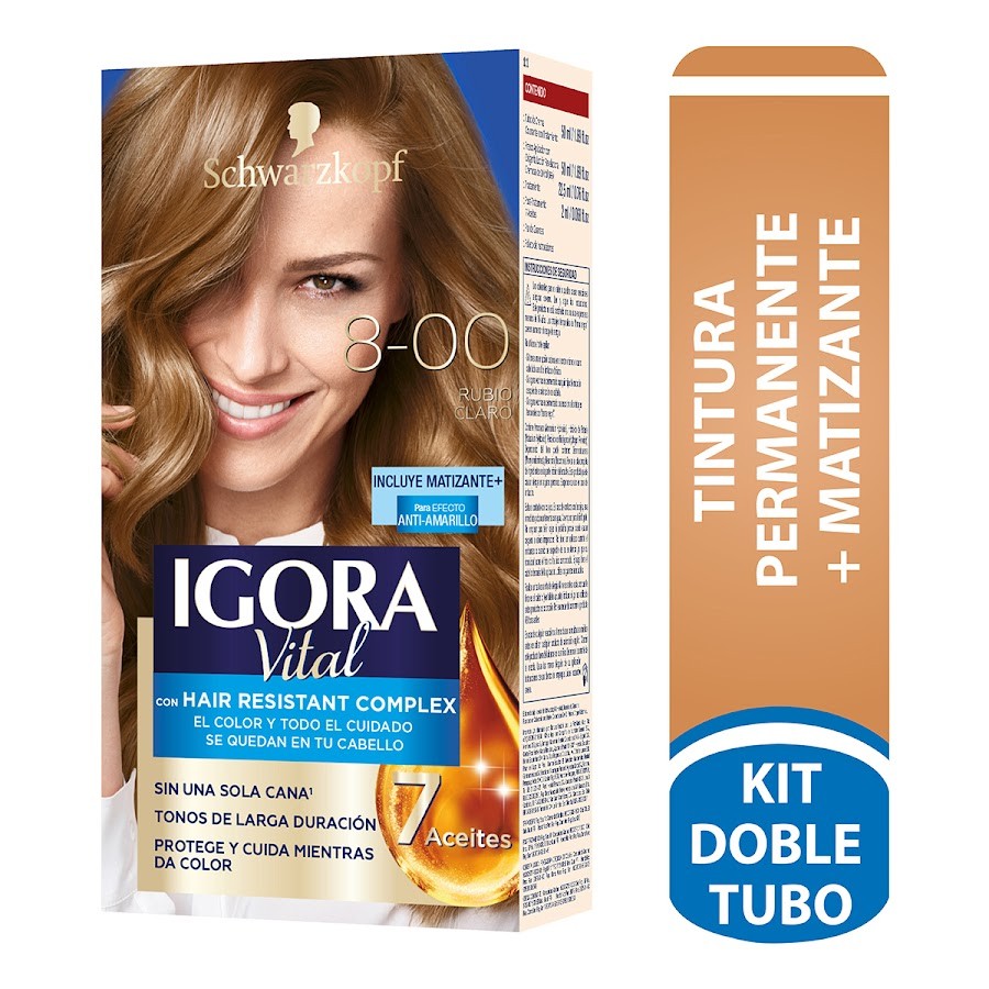 Tinte Igora Vital 8 Doble Tubo x50ml