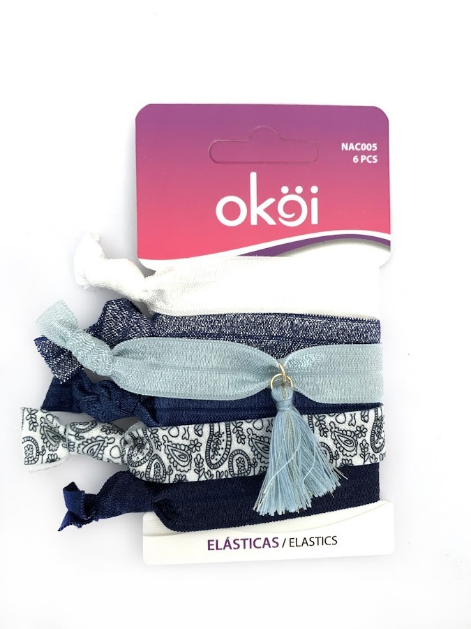 Elásticas Liga Para El Cabello x 6pcs Okoi x 1und