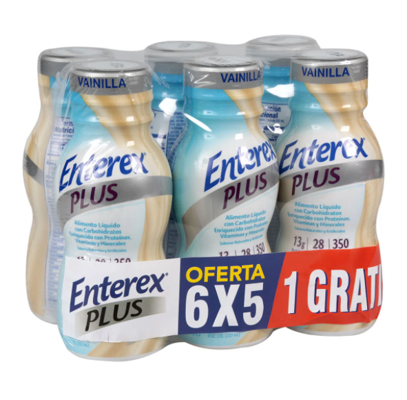 Enterex Plus Pague 5 Lleve 6 Caja x 6 botellas