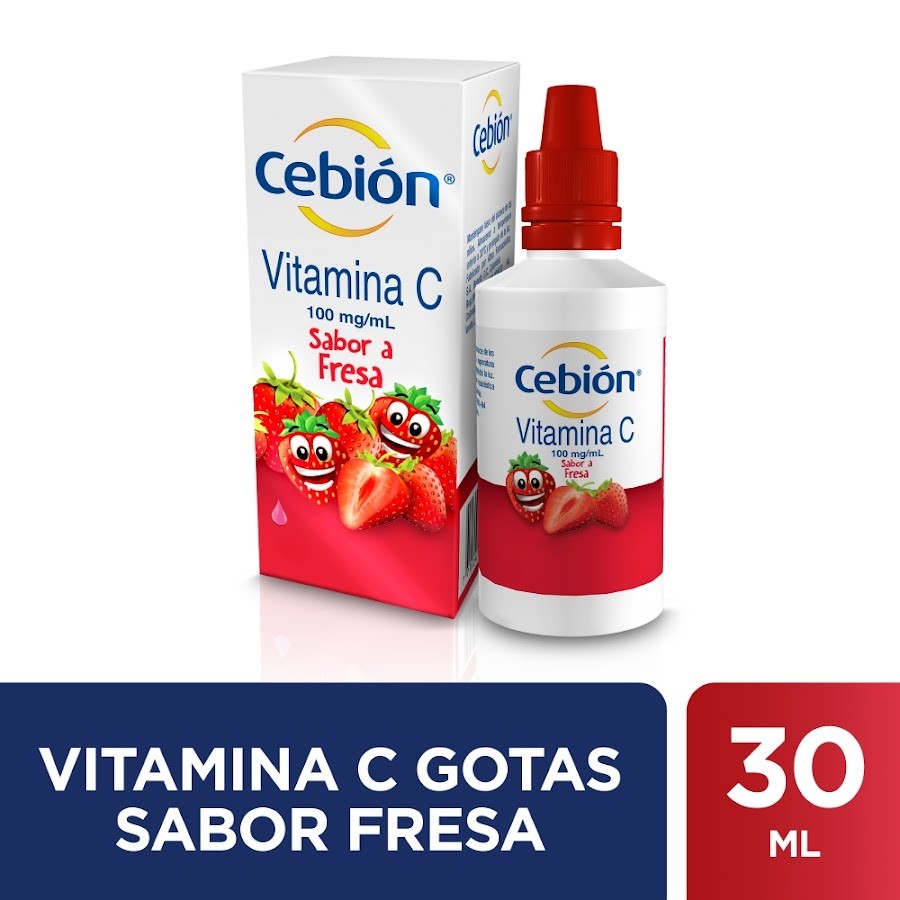 Cebión Gotas de Vitamina C sabor a Fresa con 30ml