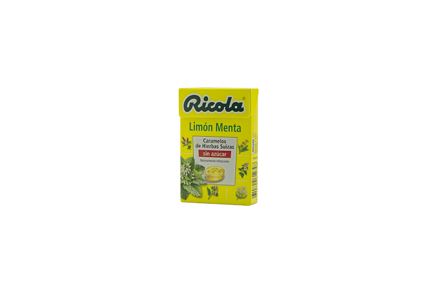 Dulces Ricola Limon Menta Sin Azúcar Caja x 27.5G